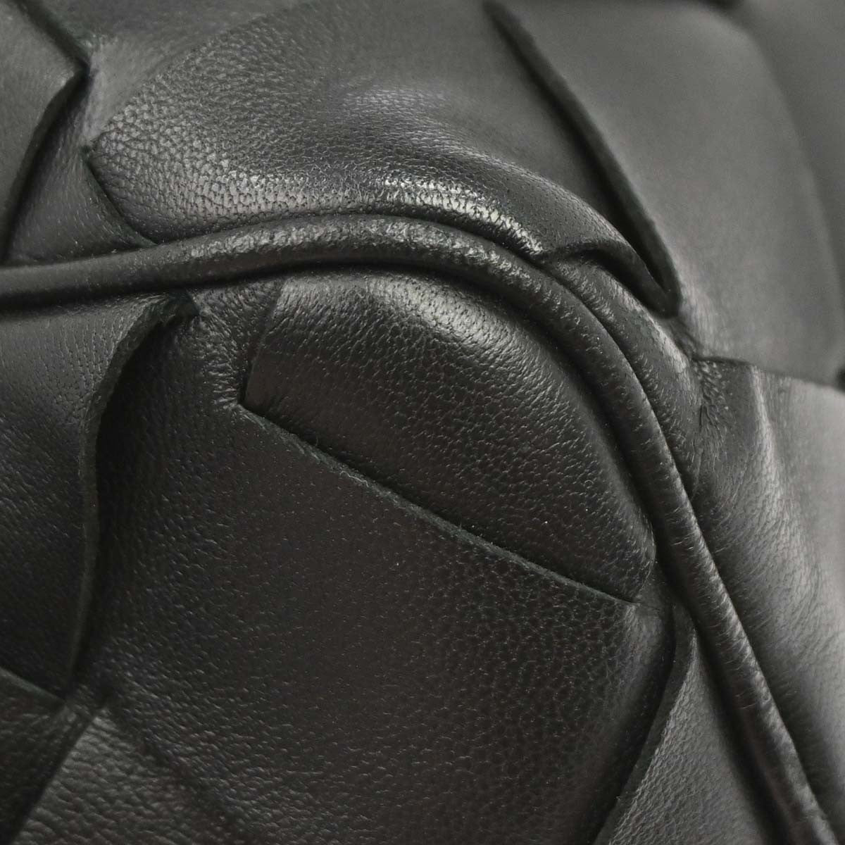 Bottega Veneta Zip Clutch Leather with Intrecciato Snakeskin Detail, Black, Leather, Clutch
