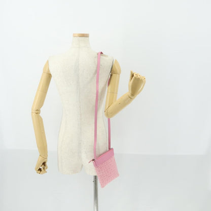Bvlgari Logomania Canvas with Leather, Pink, Canvas, Shoulder Bag