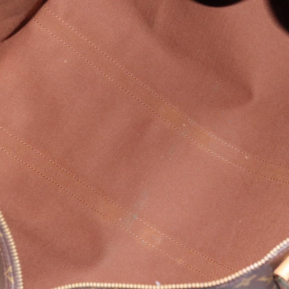 Louis Vuitton Keepall Bag Monogram Canvas, BROWN, CANVAS, Travel bag