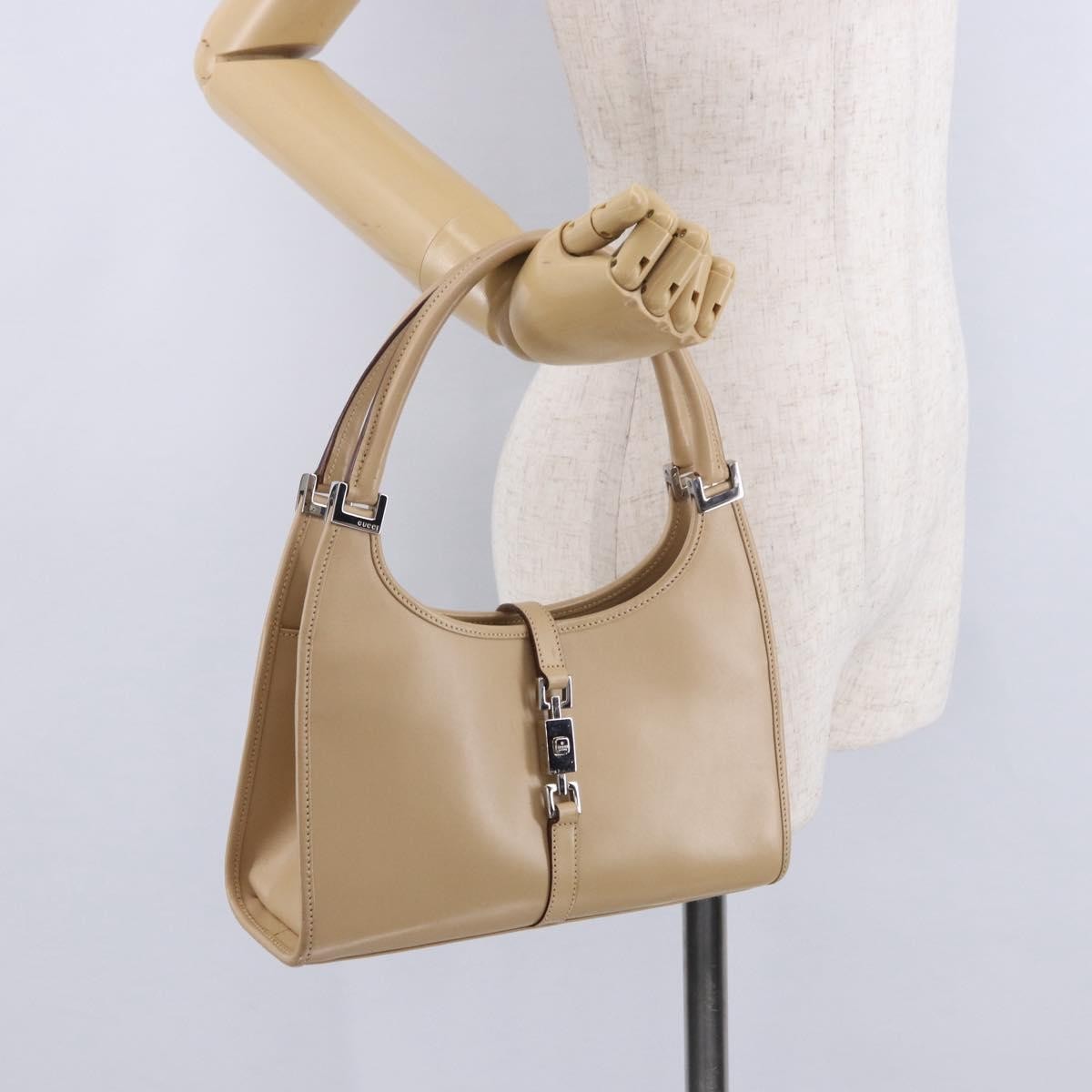 Gucci Jackie Leather, Beige, Leather, Handbag
