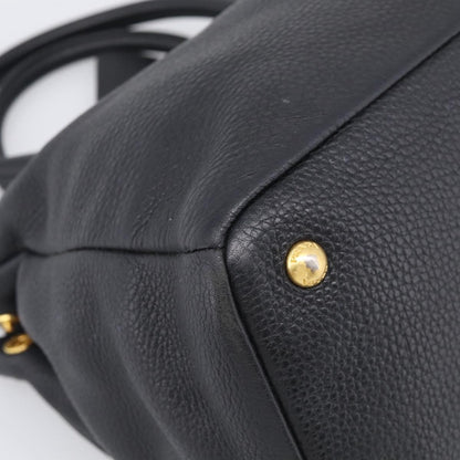 Prada Vintage Leather, Black, Leather, Handbag