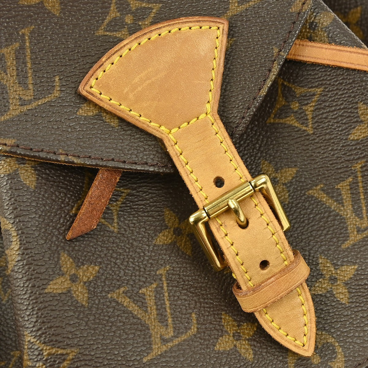 Louis Vuitton Montsouris Monogram, Brown, Canvas, Backpack