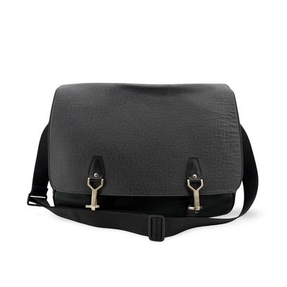 Louis Vuitton Roman Handbag Taiga Leather, Black, Leather, Handbag