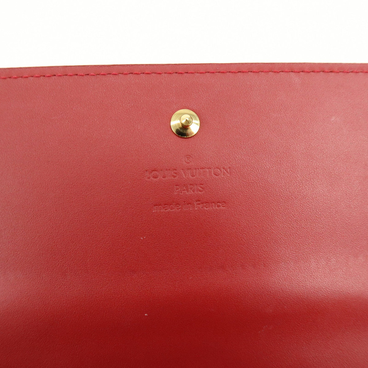 Louis Vuitton Chaine Monogram Vernis, Red, Patent Leather, Crossbody Bag