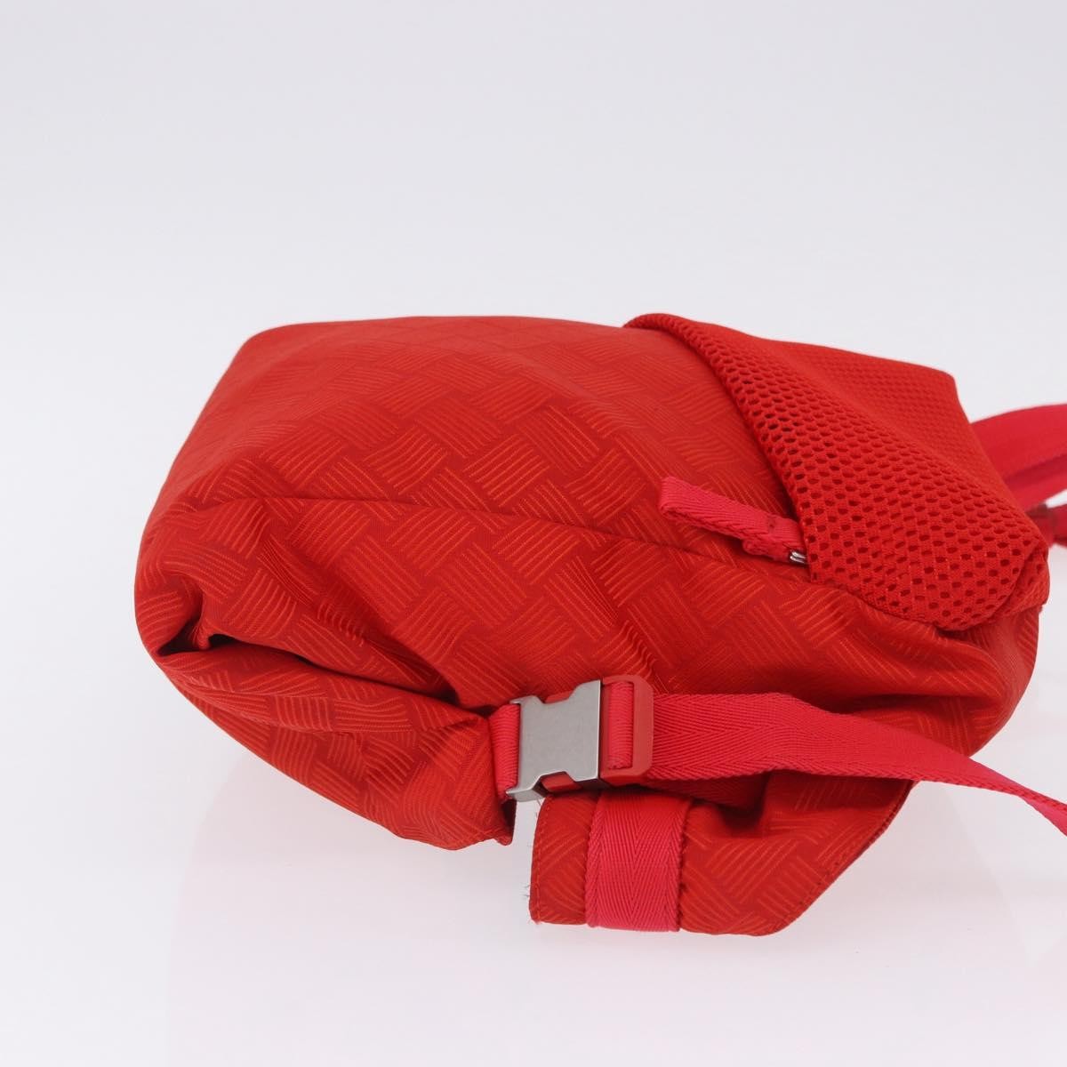 Bottega Veneta Paper Touch Printed Nylon, Red, Nylon, Backpack