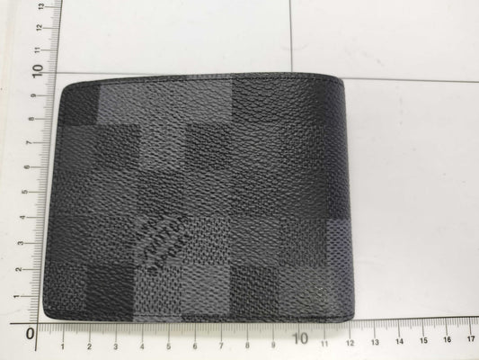 Louis Vuitton Slender Wallet Damier Graphite, Black, Leather, Wallet