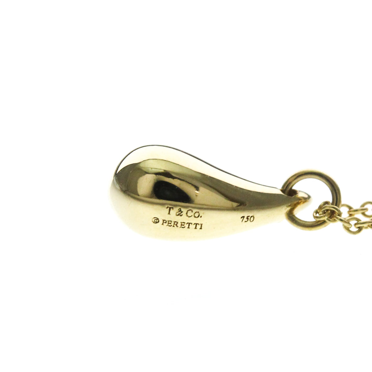 Tiffany & Co. Elsa Peretti Teardrop Pendant 18K Yellow Gold, Gold, Yellow Gold, Necklace