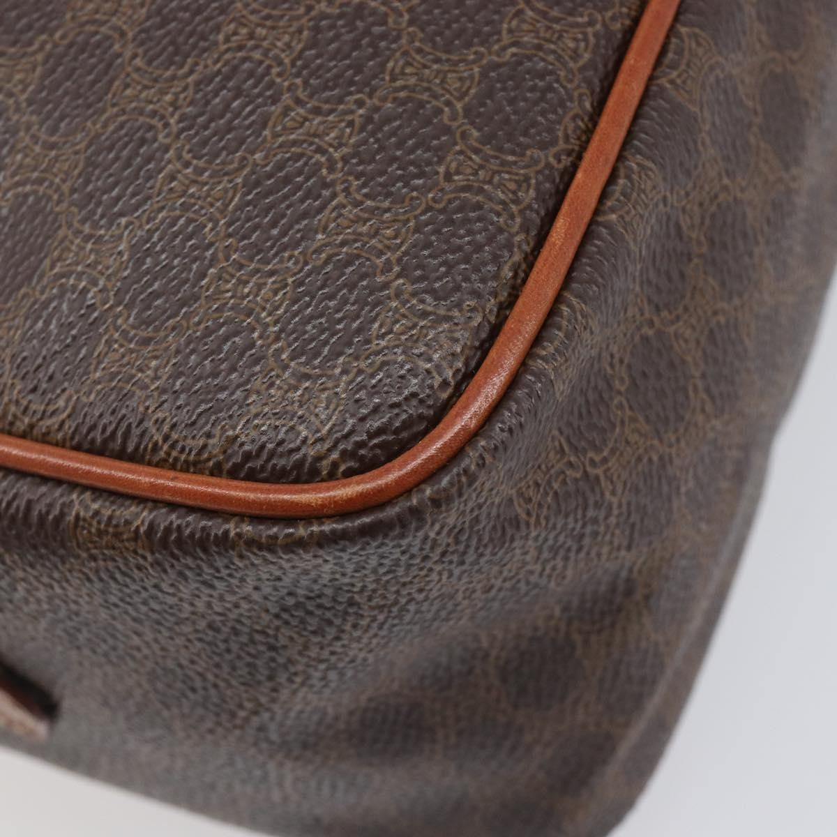 Celine Vintage Handbag Toile Céline, Brown, Canvas, Handbag