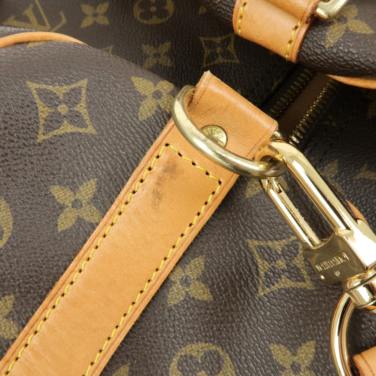 Louis Vuitton Keepall Bandouliere Monogram Canvas, Brown, Canvas, Travel Bag