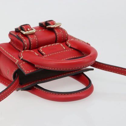 Chloe Edith Leather, Red, Leather, Clutch