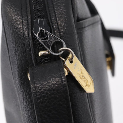 Saint Laurent Vintage Shoulder bag Leather, Black, Leather, Shoulder Bag