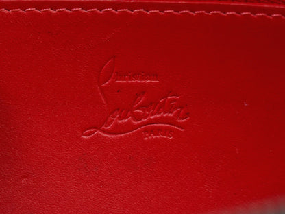 Christian Louboutin Panettone Spiked Leather, Black, Leather, Wallet
