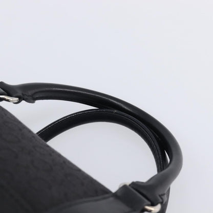 Celine Boston C Macadam Canvas, Black, Canvas, Handbag