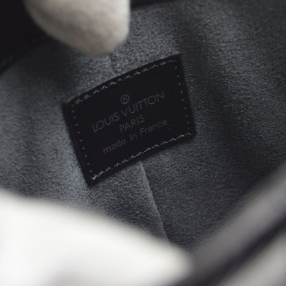 Louis Vuitton Demi Lune Pochette Epi Leather, Black, Leather, Clutch