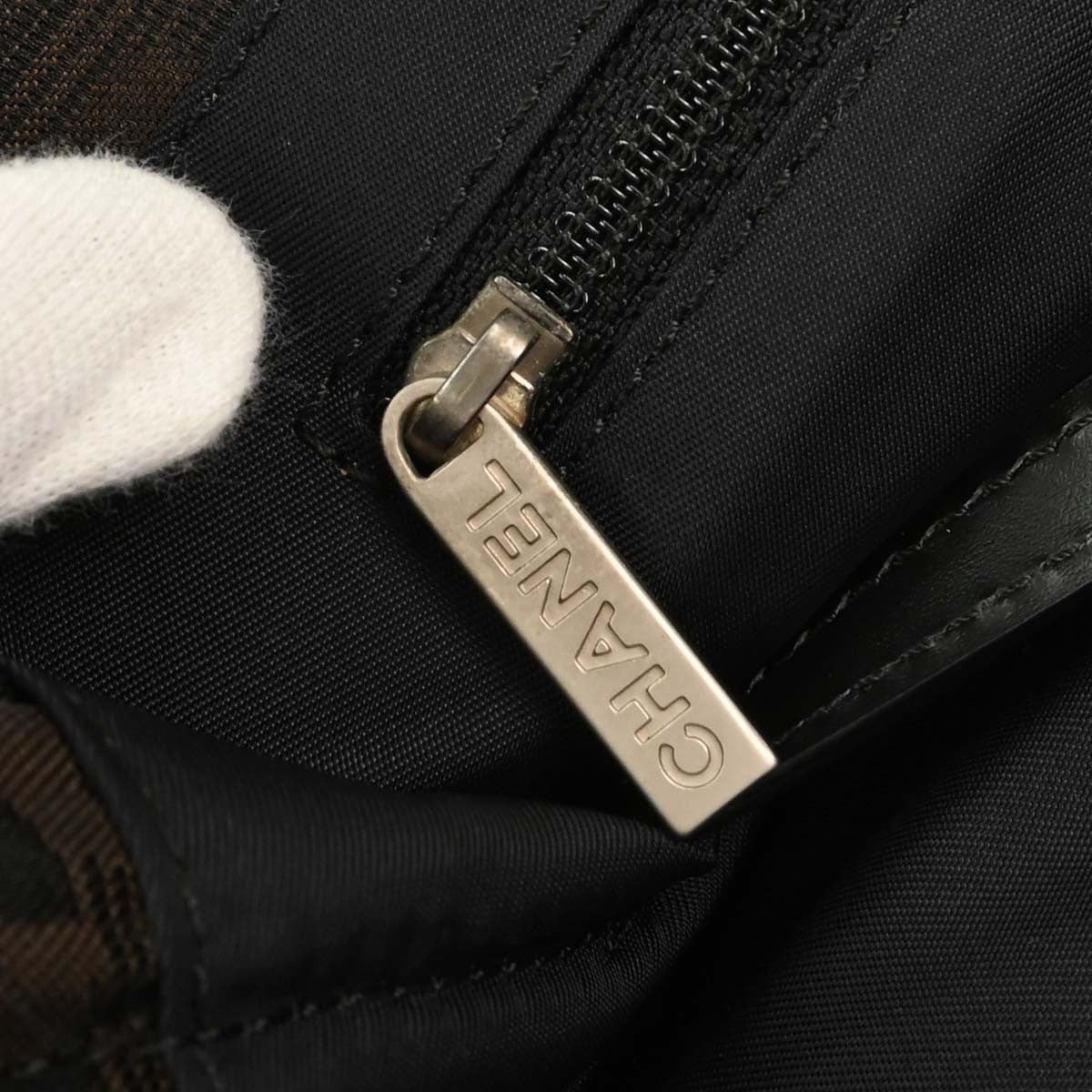 Chanel Travel Line Nylon, Brown, Nylon, Tote Bag