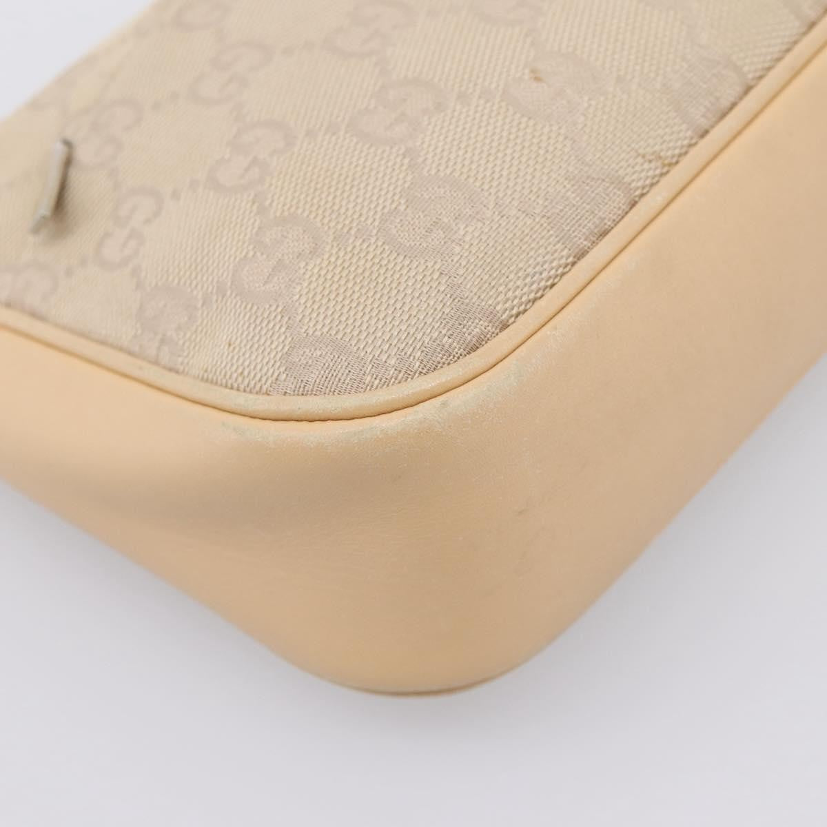 Gucci Bamboo Top Handle GG Canvas, Beige, Canvas, Handbag