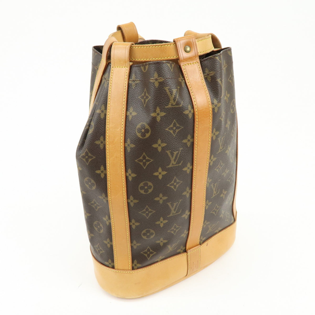Louis Vuitton Randonnee Monogram Canvas, Brown, Canvas, Backpack