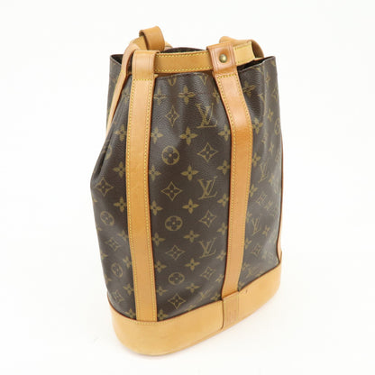 Louis Vuitton Randonnee Monogram Canvas, Brown, Canvas, Backpack