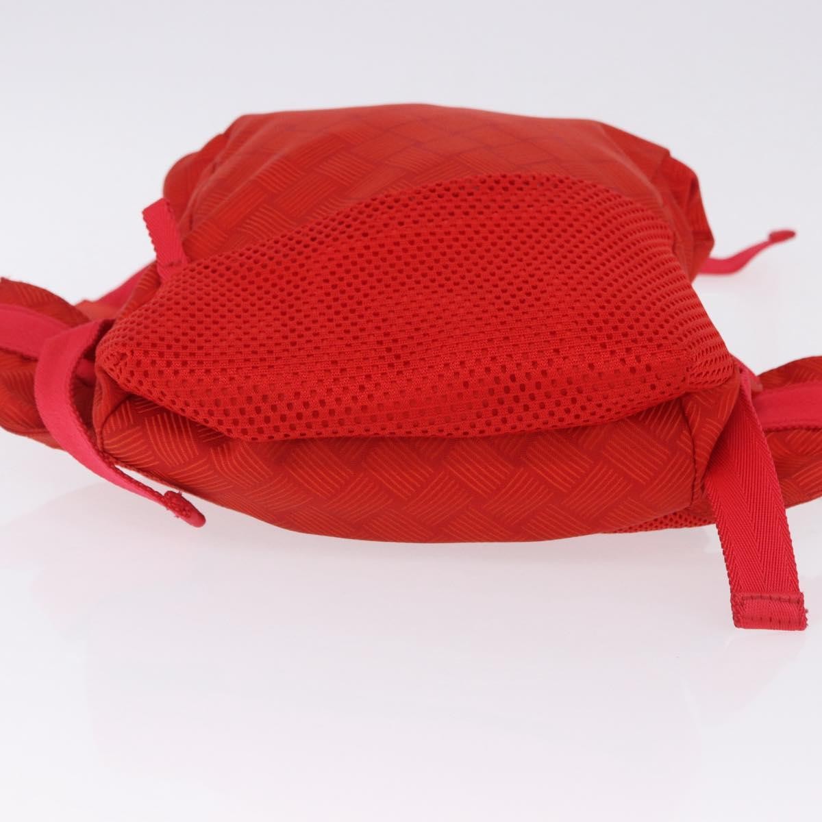 Bottega Veneta Paper Touch Printed Nylon, Red, Nylon, Backpack