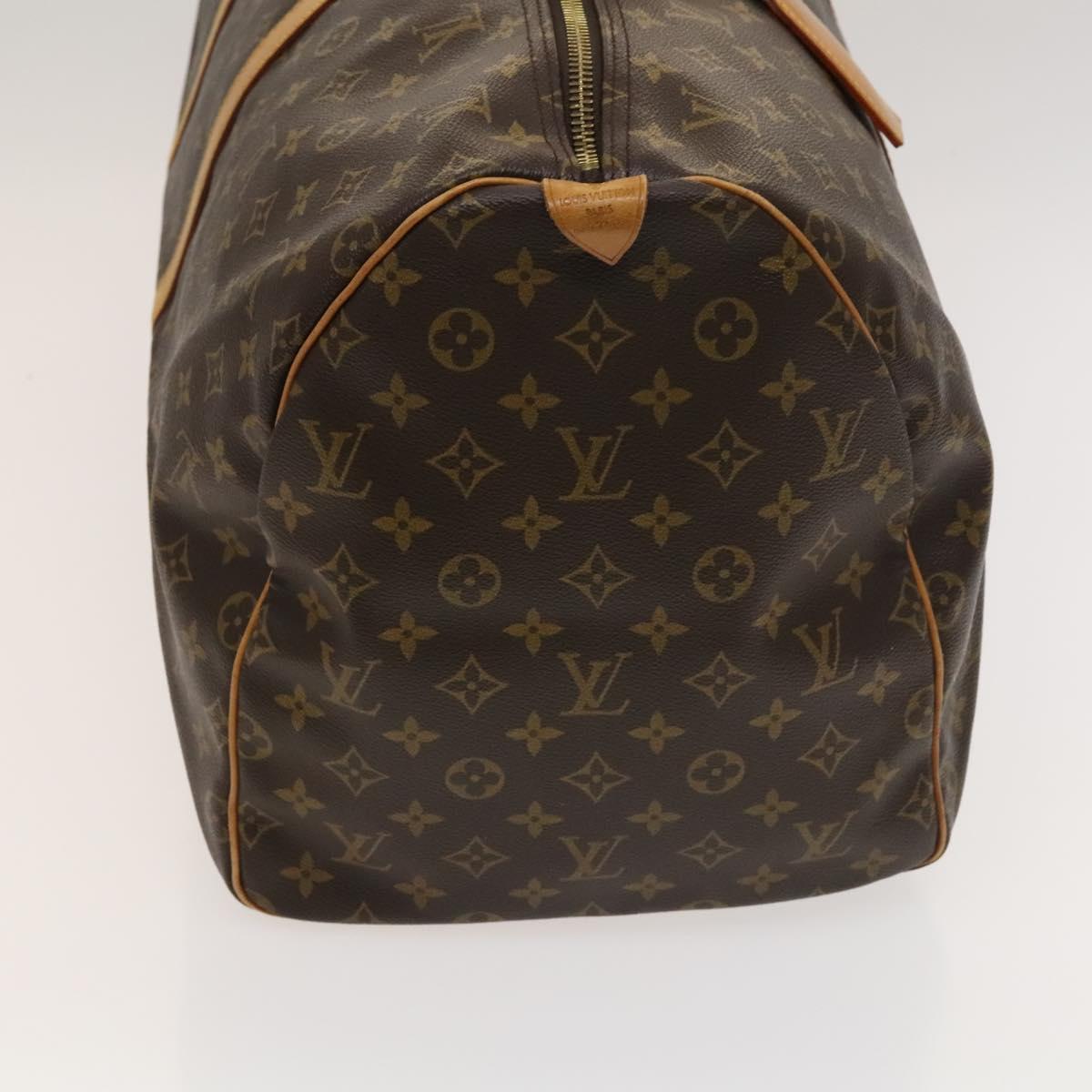 Louis Vuitton Keepall Bag Monogram Canvas, BROWN, CANVAS, Travel bag