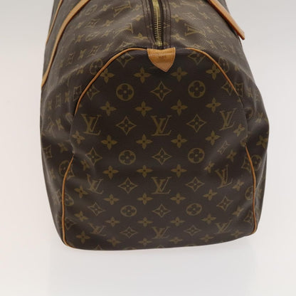 Louis Vuitton Keepall Bag Monogram Canvas, BROWN, CANVAS, Travel bag