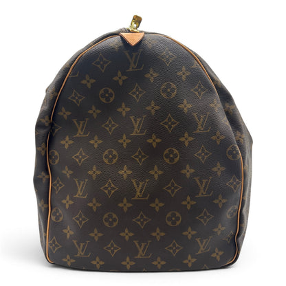 Louis Vuitton Keepall Monogram Canvas, Brown, Canvas, Travel Bag