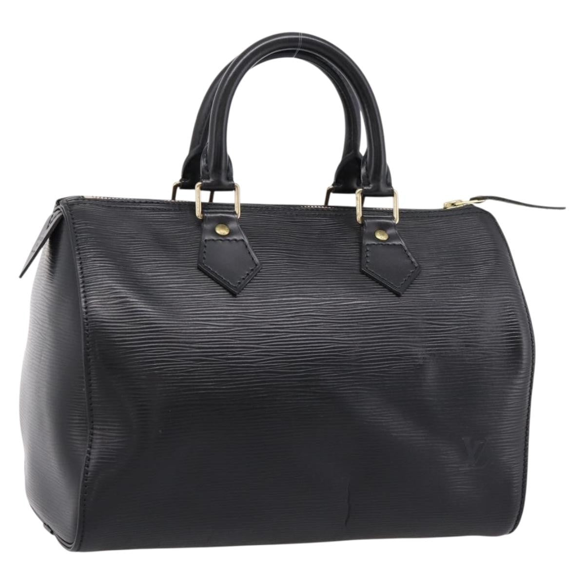 Louis Vuitton Speedy Epi Leather, Black, Leather, Handbag