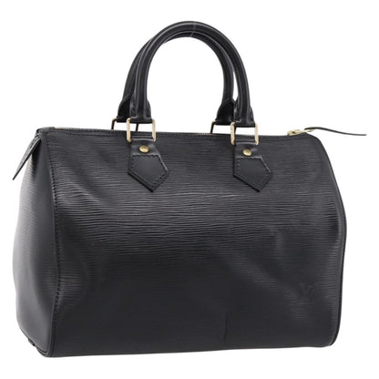 Louis Vuitton Speedy Epi Leather, Black, Leather, Handbag