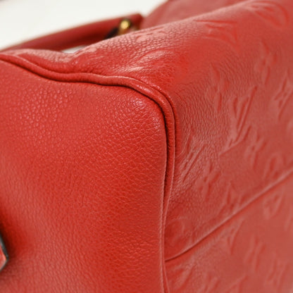 Louis Vuitton Speedy Bandouliere NM Monogram Empreinte Leather, Red, Leather, Handbag