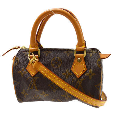 Louis Vuitton Speedy Mini HL Monogram Canvas, Brown, Canvas, Handbag