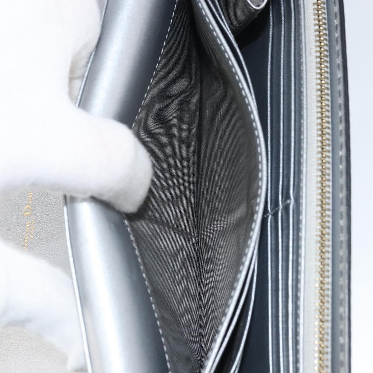 Christian Dior J'Adior Croisiere Chain Leather, Silver, Leather, Clutch