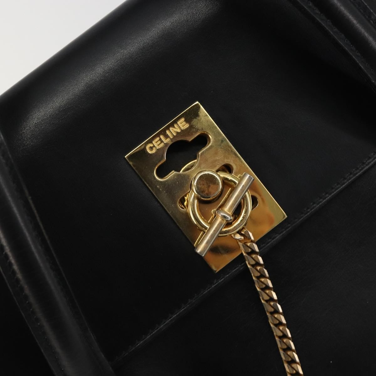 Celine Handbag Leather, Black, Leather, Handbag