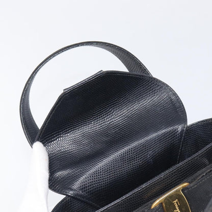 Salvatore Ferragamo Vara Bow Leather, Black, Leather, Crossbody Bag