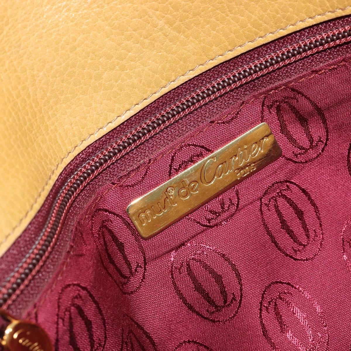 Cartier Must de Cartier Clutch Leather, Beige, Leather, Clutch