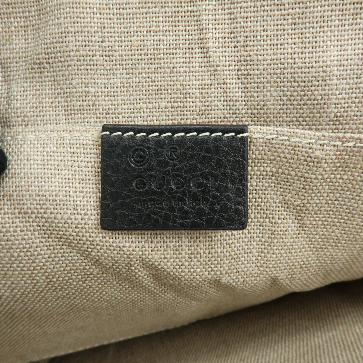 Gucci Bamboo Zip Pouch (Outlet) Leather, Black, Leather, Clutch