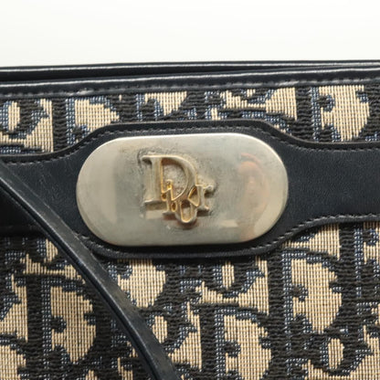Christian Dior Vintage Trotter Canvas, Navy, Canvas, Shoulder Bag