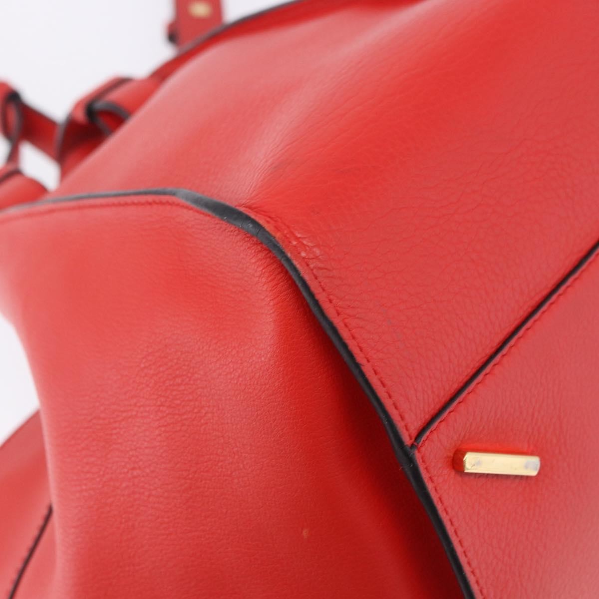 Loewe Hammock Leather, Red, Leather, Handbag