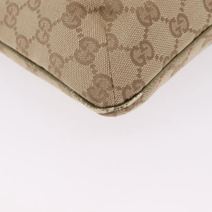 Gucci Web Strap Messenger GG Coated Canvas, Beige, Canvas, Handbag