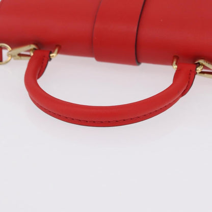 Louis Vuitton Locky Monogram Canvas with Leather, Red, Canvas, Handbag