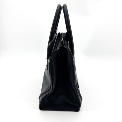 Celine Luggage Smooth Leather, Black, Leather, Handbag