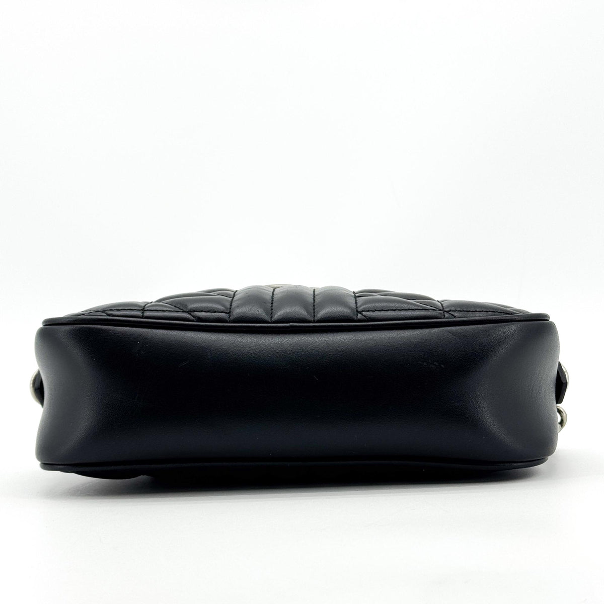 Gucci GG Marmont Wrist Matelasse Leather, Black, Leather, Clutch