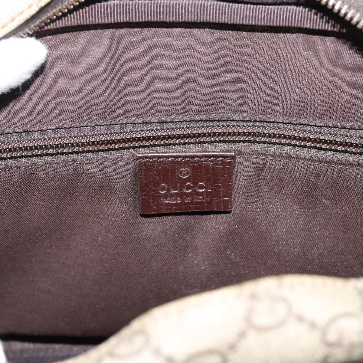 Gucci Front Zip Pocket Messenger GG Coated Canvas, Beige, Canvas, Shoulder Bag