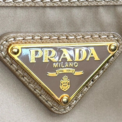 Prada Re-Edition 1978 Pocket Re-Nylon with Saffiano Leather, Beige, Nylon, Tote Bag