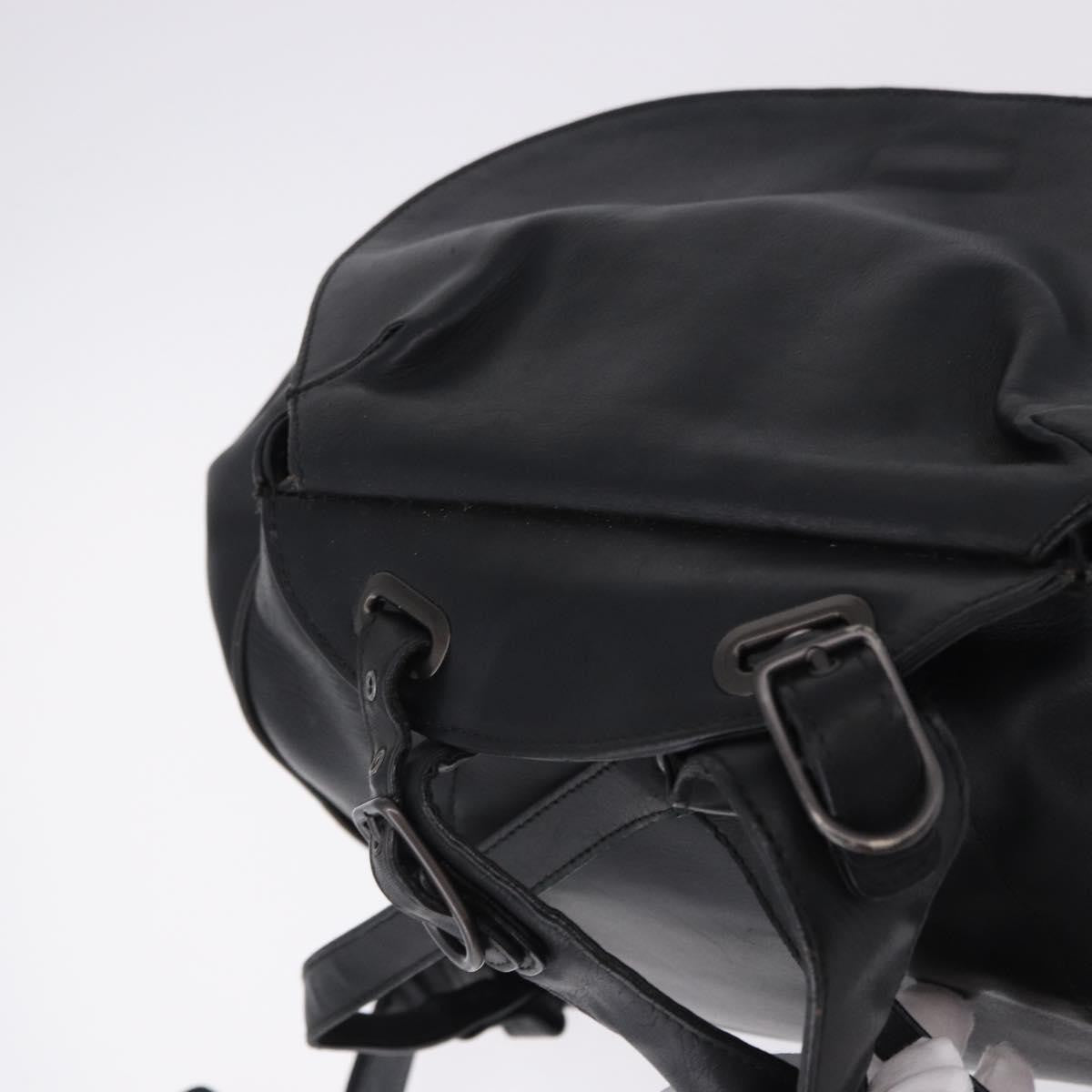 Bottega Veneta Intrecciato Leather, Black, Leather, Backpack