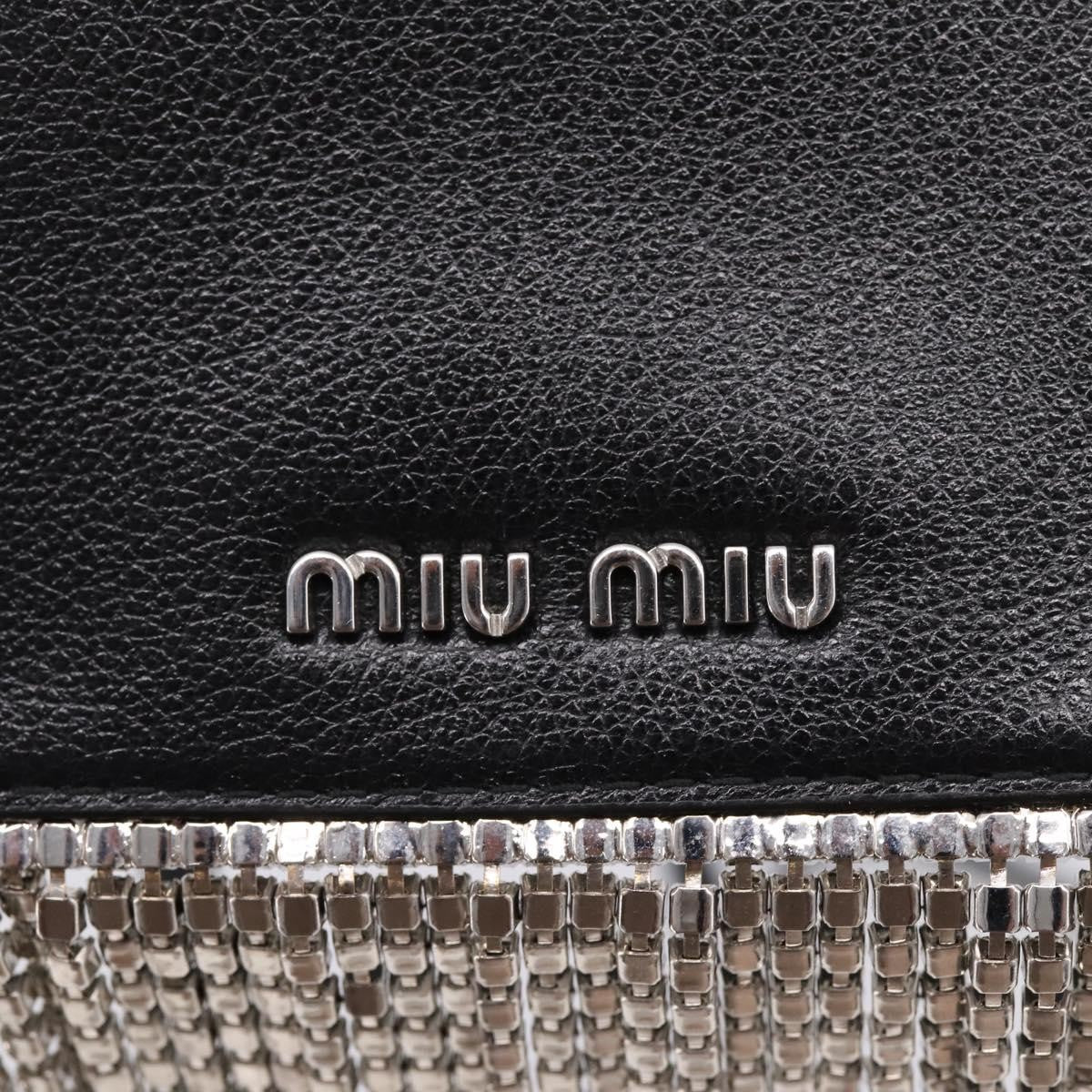Miu Miu Shoulder Leather, Black, Leather, Shoulder Bag