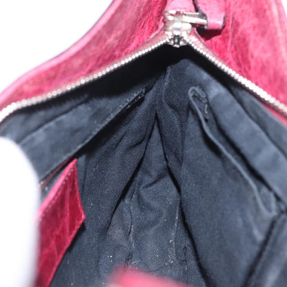 Balenciaga Hip Giant Studs Leather, Red, Leather, Crossbody Bag