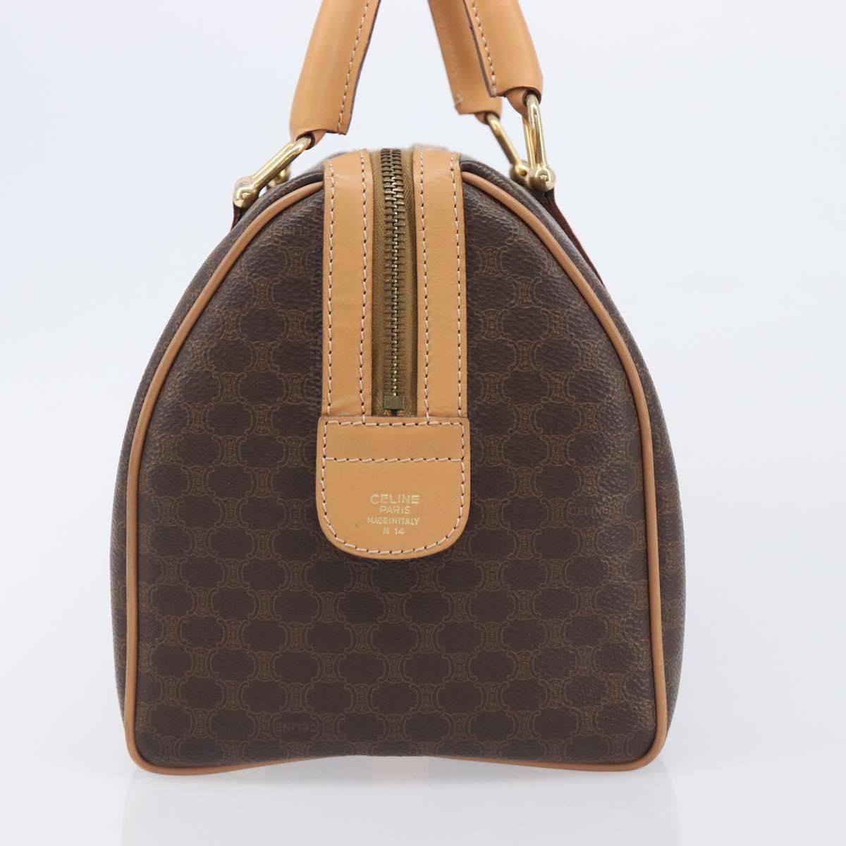 Celine Handbag Canvas, Brown, Canvas, Handbag