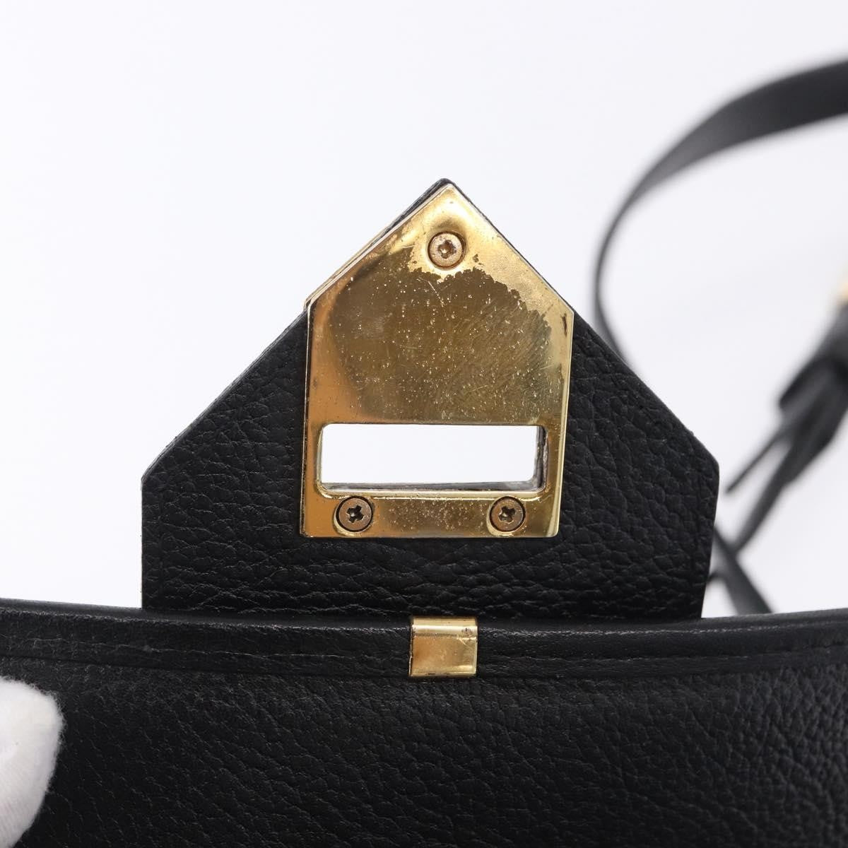Saint Laurent Vintage Shoulder bag leather, Black, Leather, Shoulder Bag