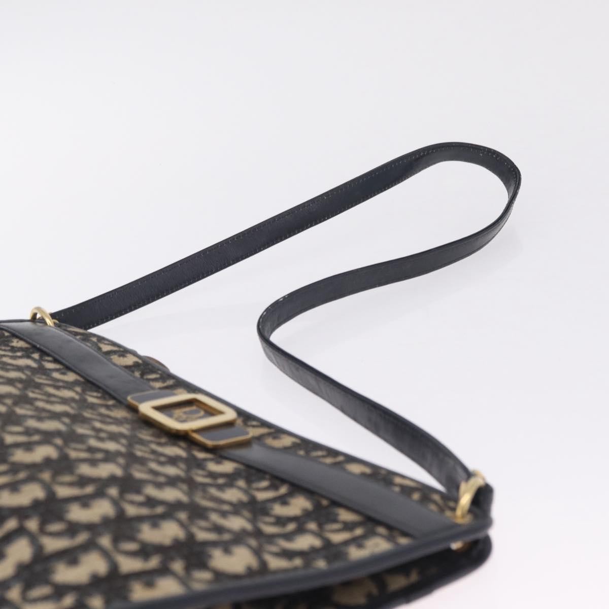 Christian Dior Trotter shoulder Canvas, Navy, Canvas, Handbag