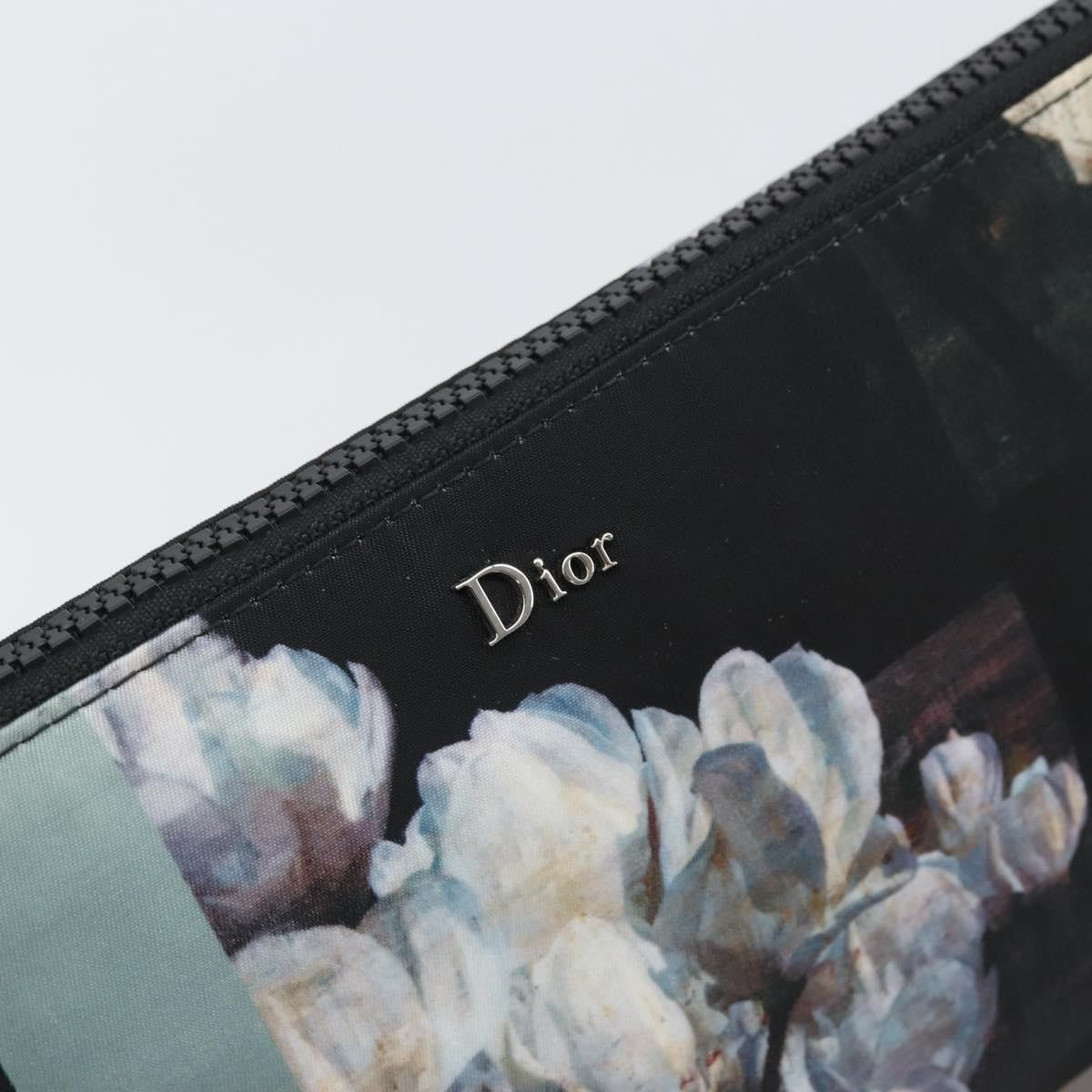 Christian Dior Homme Zip Printed Nylon, Multicolour, Nylon, Clutch
